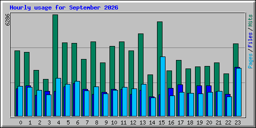 Hourly usage for September 2026