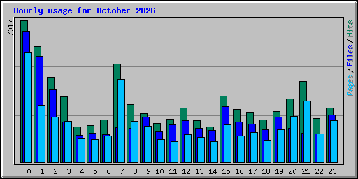 Hourly usage for October 2026